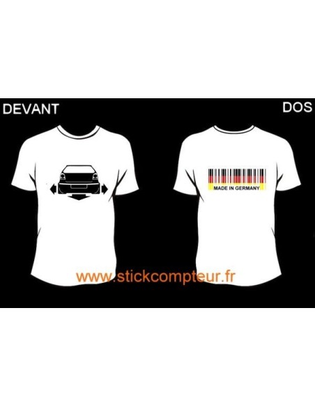 TEE-SHIRT DOWN-N-OUT POLO 9N3 devant et MADE IN GERMANY 2 derriere