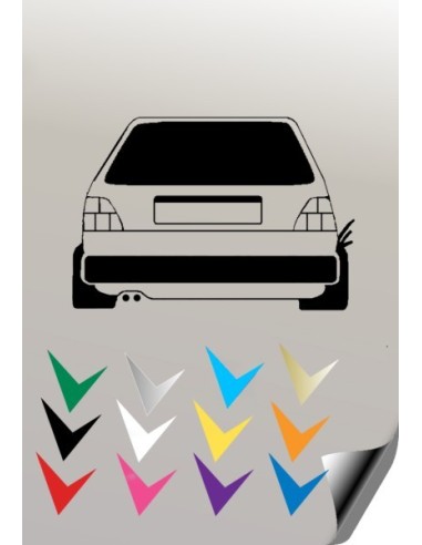 Autocollant 2 VW GOLF 2