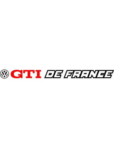 Stickers GTI DE FRANCE