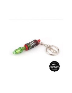 Porte-clés amortisseur rouge et vert