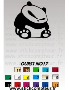 Stickers OURS1NO17