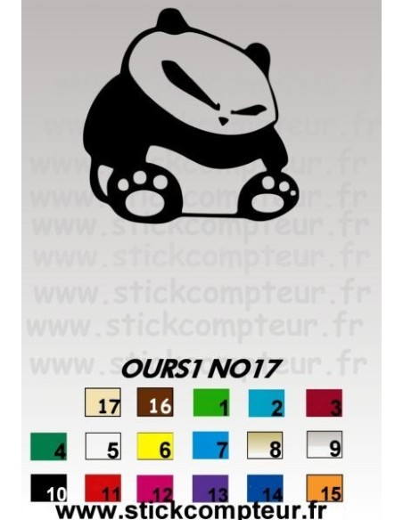 Stickers OURS1NO17