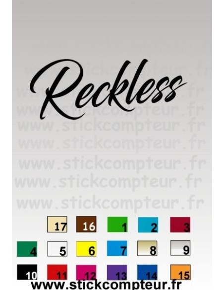 RECKLESSNO17