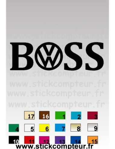 STICKERS BOSS VW