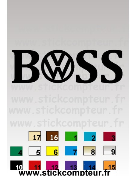 STICKERS BOSS VW