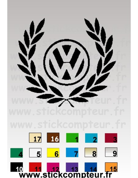 STICKERS COURONNE VW