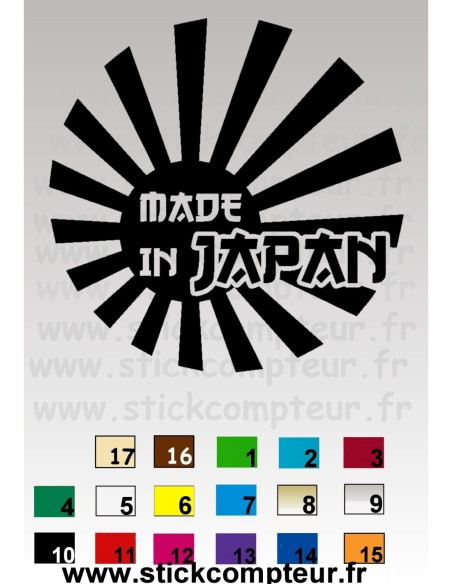 STICKERS MADE IN JAPAN DRAP