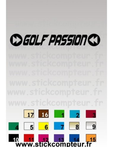 Stickers GOLF PASSION