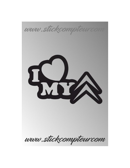 STICKERS I LOVE CITROEN 1