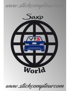 STICKERS SAXO VTS WORLD ROND