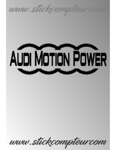 AUDI MOTION POWER DEMI ANNEAU UNIE STICKERS