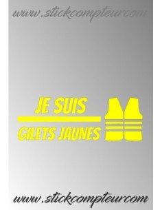 JE SUIS GILET JAUNE STICKERS