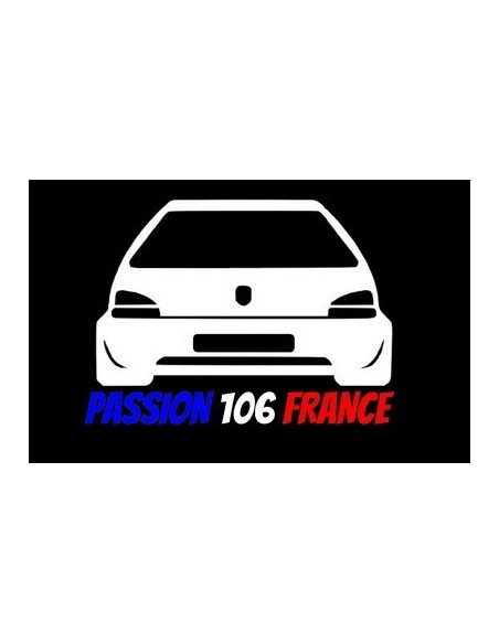 PASSION 106 FRANCE 3 COULEURS STICKERS