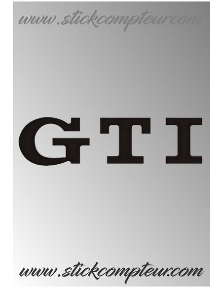 LOGO GTI VW STICKERS