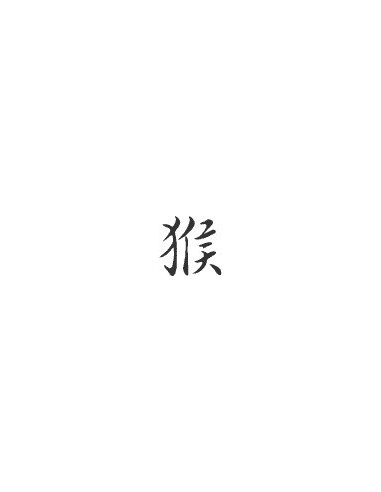 Signe zodiaque chinois SINGE