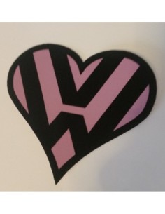 COEUR VW ROSE Stickers