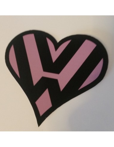 COEUR VW ROSE Stickers
