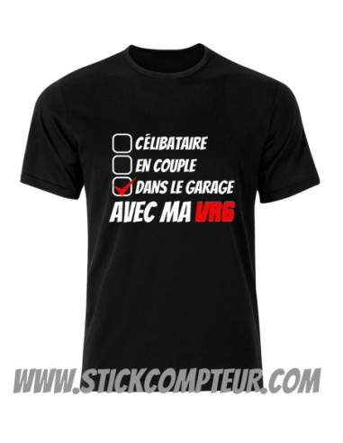 T-SHIRT CÉLIBATAIRE,EN COUPLE VR6