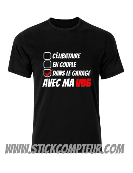 T-SHIRT CÉLIBATAIRE,EN COUPLE VR6