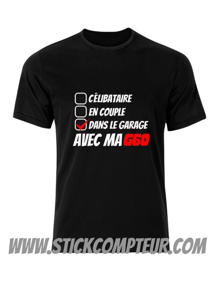 T-SHIRT CÉLIBATAIRE,EN COUPLE G60