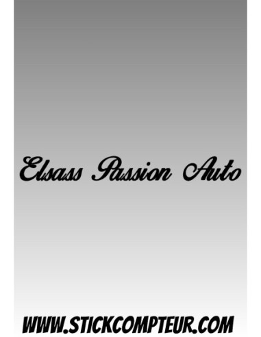 Elsass Passion Auto Stickers
