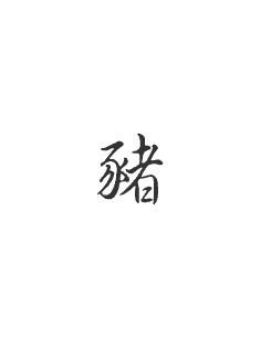 Signe zodiaque chinois COCHON