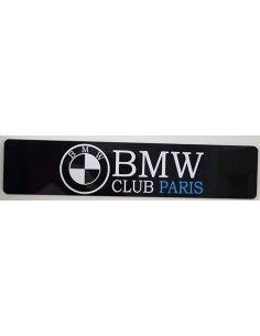 BMW CLUB PARIS Plaque Immatriculation