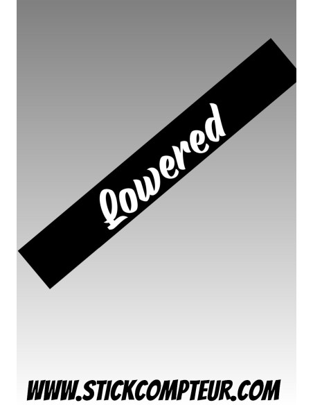 Lowered Bande pare brise