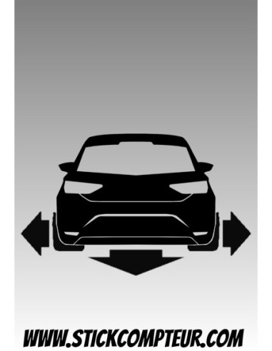 SEAT LEON 3 5F DOWN & OUT   Stickers