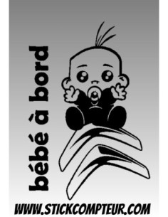 BEBE A BORD CITROEN 1  Stickers
