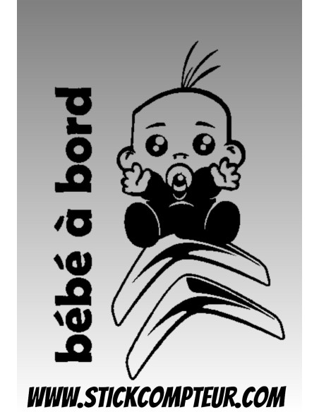 BEBE A BORD CITROEN 1  Stickers