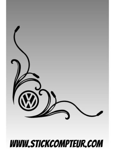decal floral vw Stickers