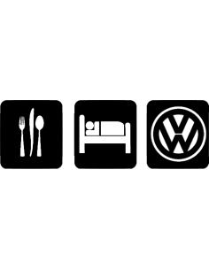 EAT SLEEP VW STICKERS*