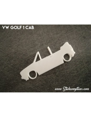 Porte clés 3D GOLF 1 CABRIOLET  SILHOUETTE*