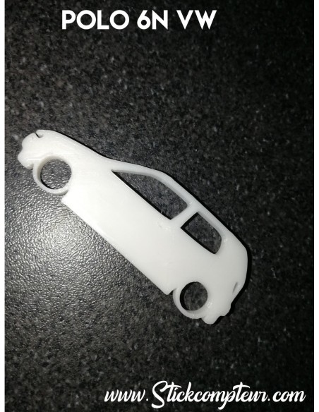 Porte clés 3D VOLKSWAGEN POLO 6N SILHOUETTE*
