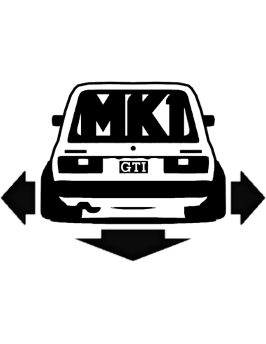 DOWN & OUT GOLF MK1 GTI 1904 Stickers*