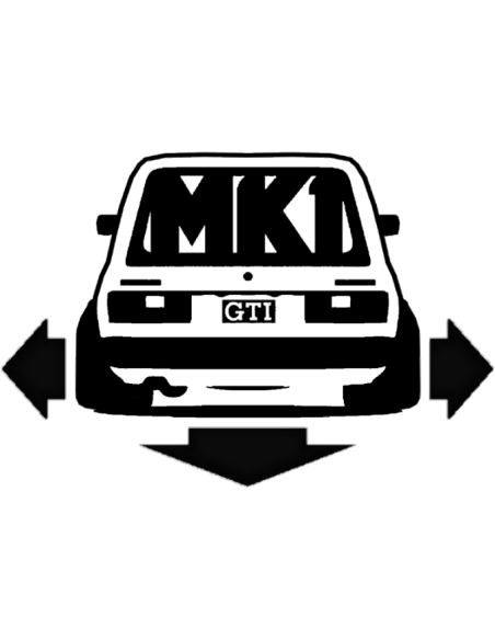 DOWN & OUT GOLF MK1 GTI 1904 Stickers*
