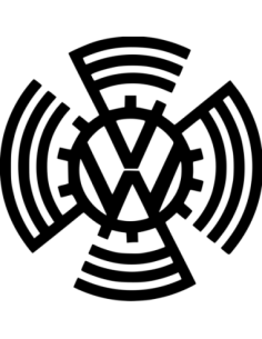 VOLKSWAGEN LOGO 1937 ANCIEN STICKERS*