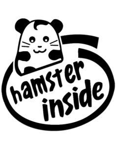 HAMSTER INSIDE 19 STICKERS*