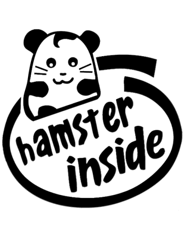 HAMSTER INSIDE 19 STICKERS*