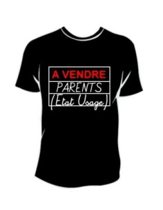 TEE-SHIRT col rond manches courtes A VENDRE PARENTS