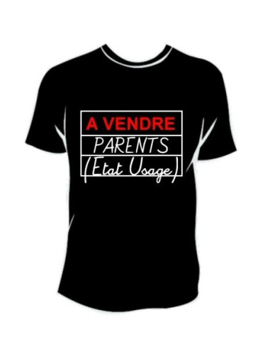 TEE-SHIRT col rond manches courtes A VENDRE PARENTS