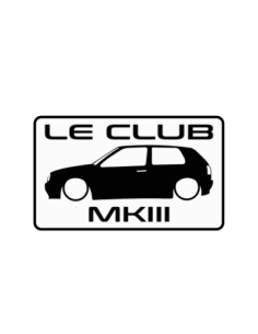 le club MK3 SILHOUETTE Stickers *