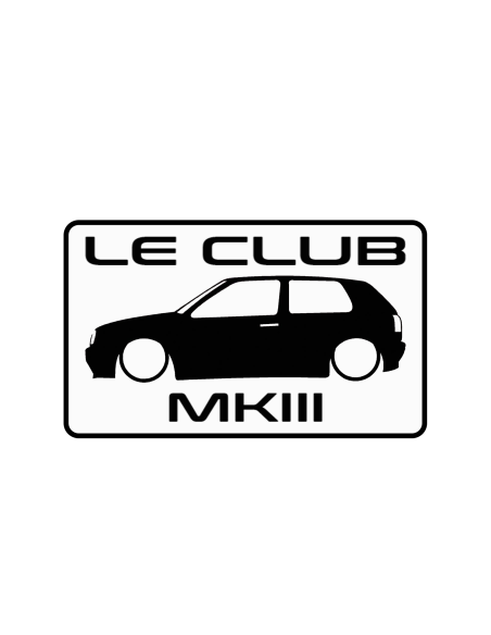 le club MK3 SILHOUETTE Stickers *