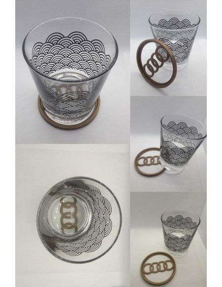 SOUS-VERRES AUDI 3D 1