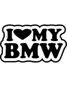 BMW  STICKERS I LOVE BMW 1 *