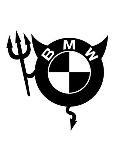 BMW STICKERS DIABLE °