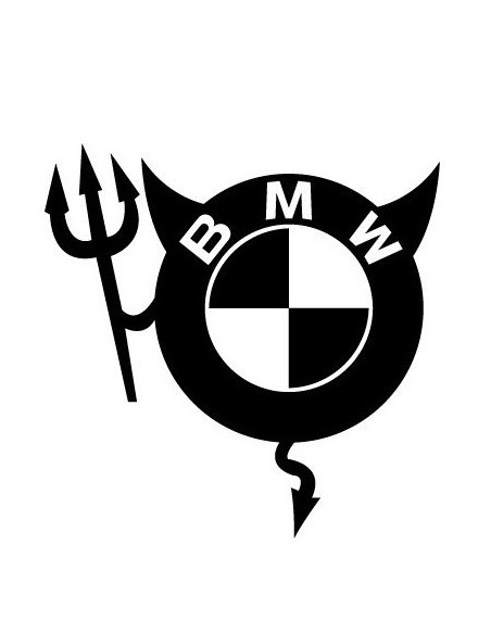 BMW STICKERS DIABLE °