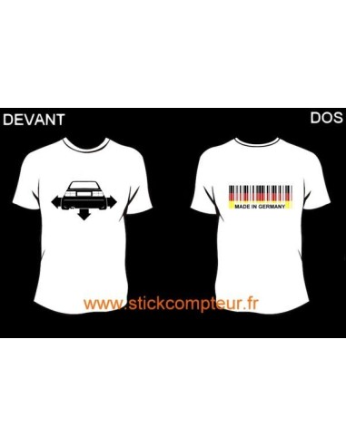 TEE-SHIRT DOWN-N-OUT CRRADO devant et MADE IN GERMANY 2 derriere