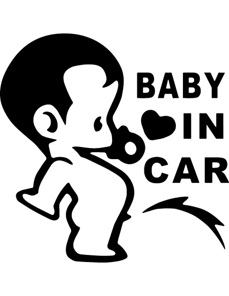 BABY IN CAR  2003 Stickers*